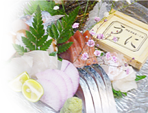淡路島由良港からの新鮮な魚介類や豊富な一品料理をご堪能ください